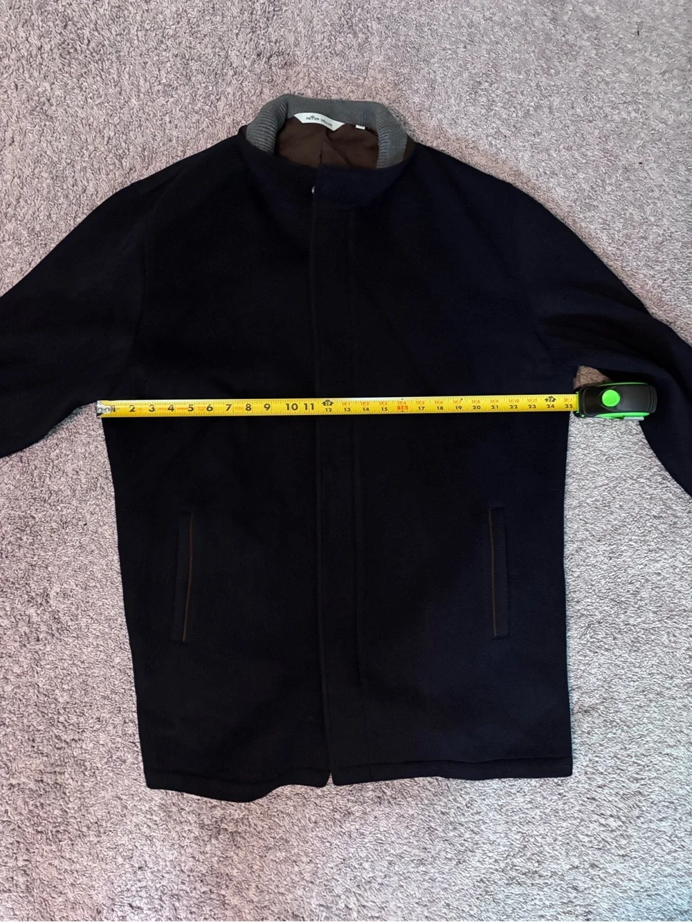 Peter Millar Crown Flex-Fleece City Coat  MF20Z22 XXL 100% merino wool